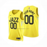 Maglia Utah Jazz Personalizzate Icon 2024-25 Giallo