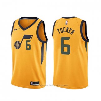 Maglia Utah Jazz Rayjon Tucker #6 Statement Edition Giallo