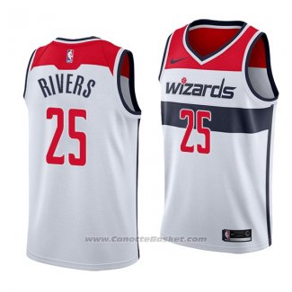 Maglia Washington Wizards Austin Rivers #25 Association 2018 Bianco