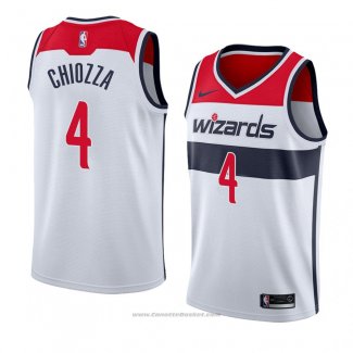 Maglia Washington Wizards Chris Chiozza #4 Association 2018 Bianco