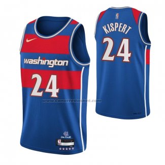 Maglia Washington Wizards Corey Kispert NO 24 Citta 2021-22 Blu