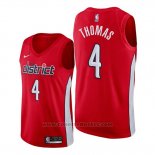 Maglia Washington Wizards Isaiah Thomas #4 Earned Rosso