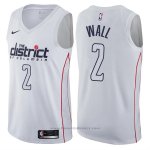 Maglia Washington Wizards John Wall #2 Citta Bianco