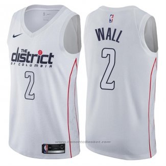 Maglia Washington Wizards John Wall #2 Citta Bianco