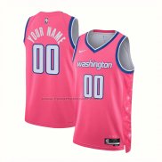 Maglia Washington Wizards Personalizzate Citta 2022-23 Rosa