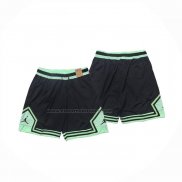 Pantaloncini Jordan Just Don Nero Verde2