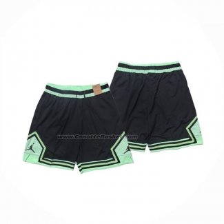 Pantaloncini Jordan Just Don Nero Verde2