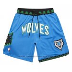 Pantaloncini Minnesota Timberwolves Mitchell And Ness Jsut Don Blu
