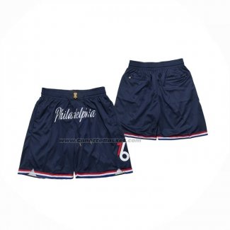Pantaloncini Philadelphia 76ers Citta 2025-26 Blu1