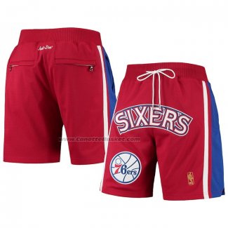 Pantaloncini Philadelphia 76ers Mitchell & Ness 1996-97 Rosso