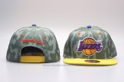 Cappellino Los Angeles Lakers Snapbacks Verde Giallo