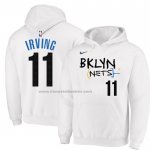 Felpa con Cappuccio Brooklyn Nets Kyrie Irving Citta 2022-23 Bianco