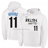 Felpa con Cappuccio Brooklyn Nets Kyrie Irving Citta 2022-23 Bianco