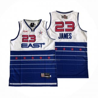 Maglia All Star 2006 LeBron James NO 23 Blu Bianco