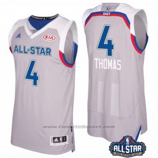 Maglia All Star 2017 Boston Celtics Isaiah Thomas #4 Grigio