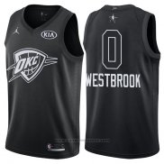 Maglia All Star 2018 Oklahoma City Thunder Russell Westbrook #0 Nero