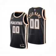 Maglia Atlanta Hawks Personalizzate Citta 2025-26 Nero