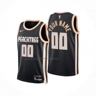 Maglia Atlanta Hawks Personalizzate Citta 2025-26 Nero