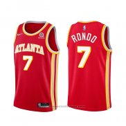 Maglia Atlanta Hawks Rajon Rondo #7 Icon 2020-21 Rosso