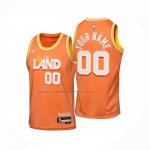 Maglia Bambino Cleveland Cavaliers Personalizzate Citta 2025-26 Arancione