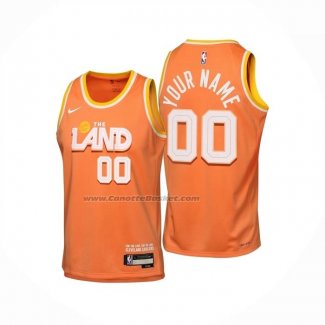 Maglia Bambino Cleveland Cavaliers Personalizzate Citta 2025-26 Arancione