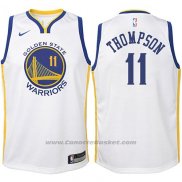 Maglia Bambino Golden State Warriors Klay Thompson #11 2017-18 Bianco