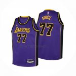 Maglia Bambino Los Angeles Lakers Luka Doncic No 77 Statement 2024 Viola