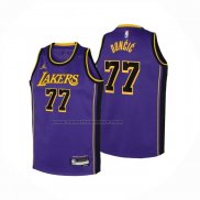 Maglia Bambino Los Angeles Lakers Luka Doncic No 77 Statement 2024 Viola