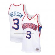 Maglia Bambino Philadelphia 76ers Allen Iverson #3 Mitchell & Ness 1996-97 Bianco