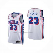 Maglia Bambino Philadelphia 76ers Lebron James No 23 Association 2025-26 Bianco