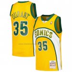 Maglia Bambino Seattle Supersonics Kevin Durant #35 Mitchell & Ness 2007-08 Giallo