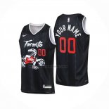 Maglia Bambino Toronto Raptors Personalizzate Citta 2025-26 Nero