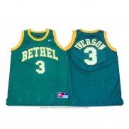 Maglia Bethel Allen Iverson #3 Retro Verde