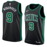 Maglia Boston Celtics Brad Wanamaker #9 Statement 2017-18 Nero