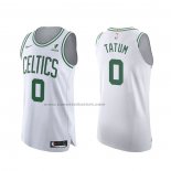 Maglia Boston Celtics Jayson Tatum #0 Association Autentico Bianco