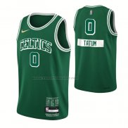 Maglia Boston Celtics Jayson Tatum NO 0 Citta 2021-22 Verde