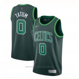 Maglia Boston Celtics Jayson Tatum #0 Earned 2020-21 Verde