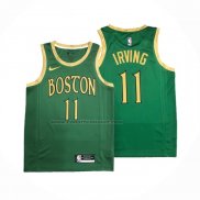 Maglia Boston Celtics Kyrie Irving NO 11 Citta Verde