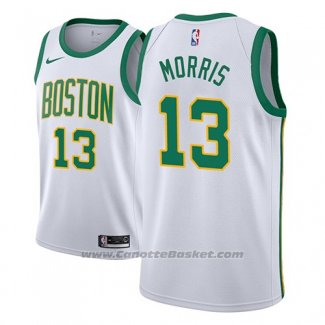 Maglia Boston Celtics Marcus Morris #13 Citta 2018-19 Bianco