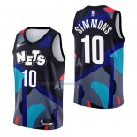 Maglia Brooklyn Nets Ben Simmons #10 Citta 2023-24 Nero