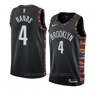 Maglia Brooklyn Nets Jaylen Hands #4 Citta 2019 Nero