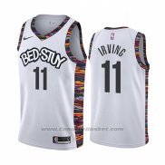 Maglia Brooklyn Nets Kyrie Irving #11 Citta 2019-20 Bianco