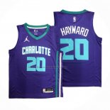 Maglia Charlotte Hornets Gordon Hayward NO 20 Statement 2020-21 Viola