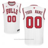 Maglia Chicago Bulls Adidas Personalizzate Bianco