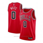 Maglia Chicago Bulls Coby White #0 Icon Rosso