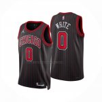 Maglia Chicago Bulls Coby White No 0 Statement 2025-26 Nero