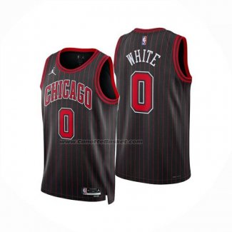 Maglia Chicago Bulls Coby White No 0 Statement 2025-26 Nero