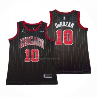 Maglia Chicago Bulls Demar Derozan NO 10 Statement 2020-21 Nero