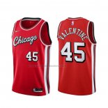 Maglia Chicago Bulls Denzel Valentine NO 45 Citta 2021-22 Rosso