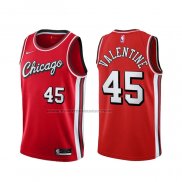 Maglia Chicago Bulls Denzel Valentine NO 45 Citta 2021-22 Rosso